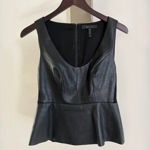 BCBG MAXARIA Leather Vest